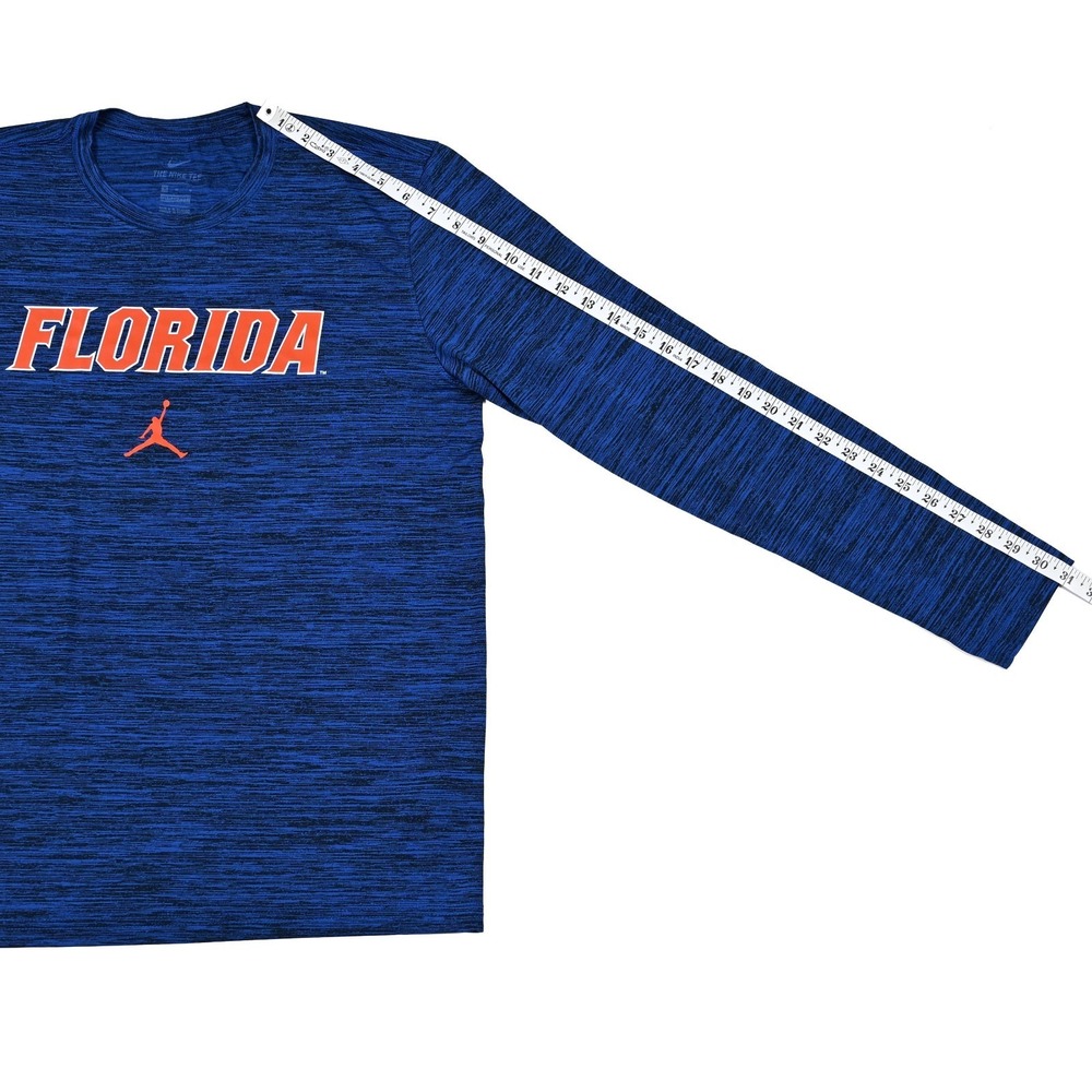 Florida Gators Shirt Mens Medium Blue NCAA Football Jordan Nike Long Sleeve - Picture 4 of 8
